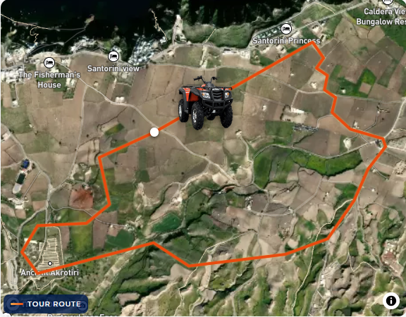 ATV Private Tour Tour Route